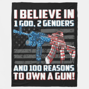 I BELIEVE IN FLEECE BLANKET