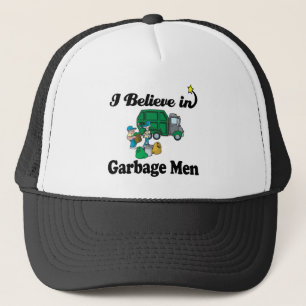 i believe in garbage men trucker hat