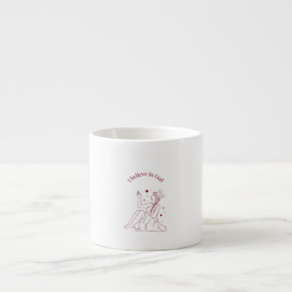 I Believe in God – Faith & Spirituality Art Espresso Cup