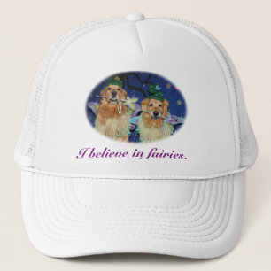I believe in golden retriever fairies trucker hat