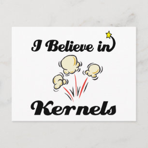 i believe in kernels postcard
