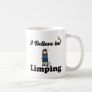 i believe in limping coffee mug