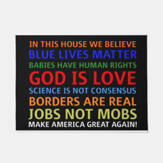 I believe in MAGA doormat