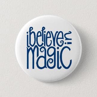 I Believe in Magic blue Button