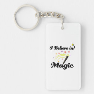 i believe in magic key ring