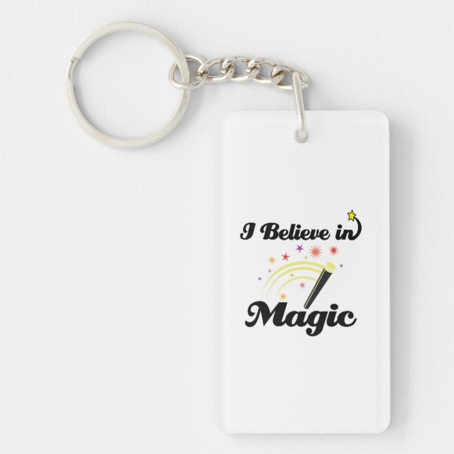 i believe in magic key ring (Front)