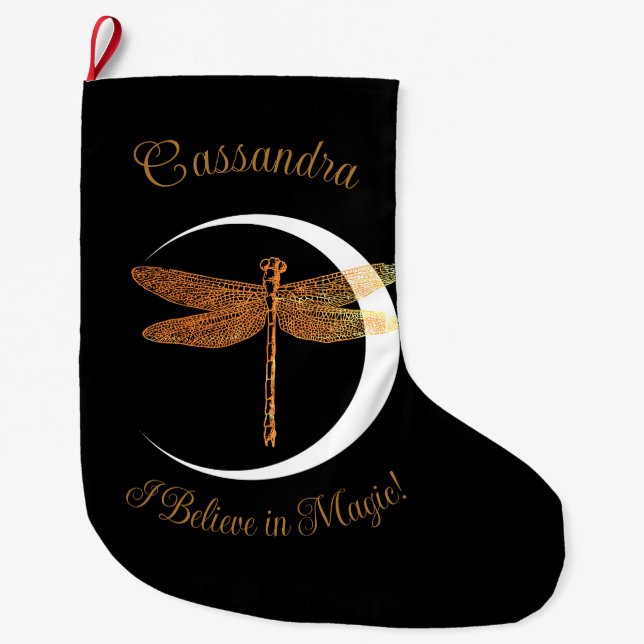 I Believe in Magic! Personalised Large Christmas Stocking (Front)