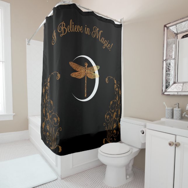 I Believe in Magic!  Shower Curtain (In Situ)