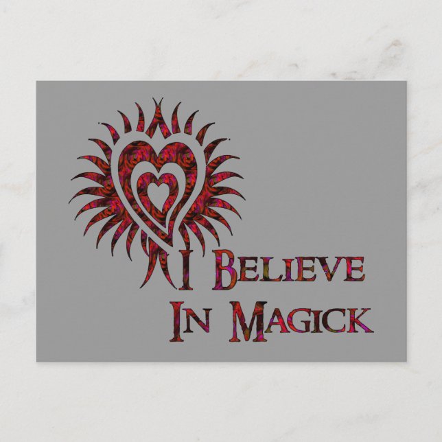 I Believe in Magick Postcard (Front)