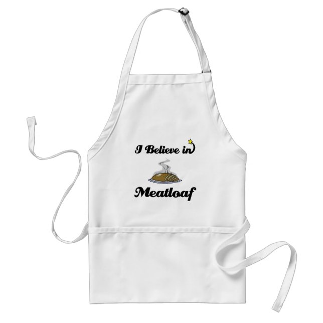 i believe in meatloaf standard apron (Front)
