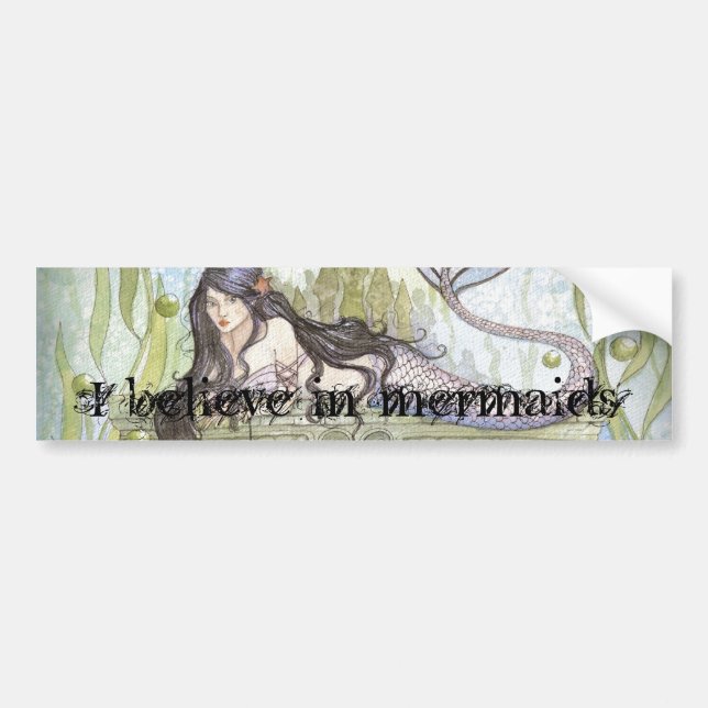 I believe in mermaids bumper sticker (Front)
