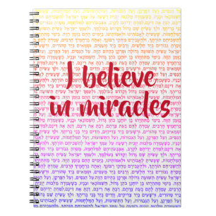 I Believe in Miracles Hanukkah Notebook