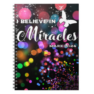 I believe in miracles notebook