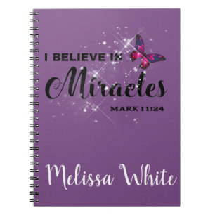 I believe in miracles notebook