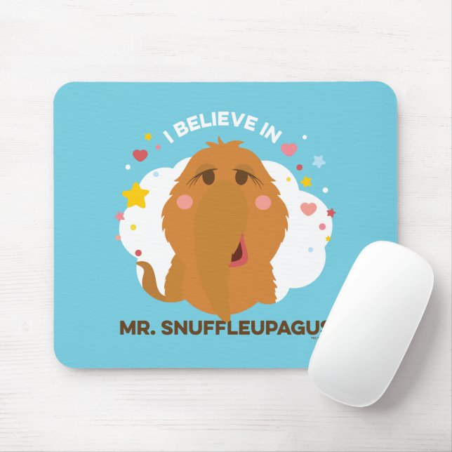 I Believe In Mr. Snuffleupagus Mouse Pad (With Mouse)