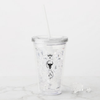 I Believe in Myself Minimal Trader Symbol Design Acrylic Tumbler