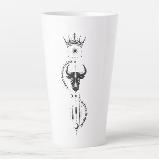 I Believe in Myself Minimal Trader Symbol Design Latte Mug