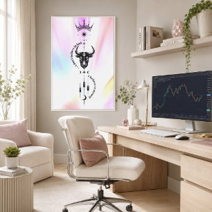 I Believe in Myself Pastel Aura Trader Symbol  Canvas Print