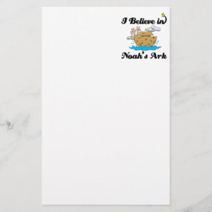 i believe in noahs ark stationery