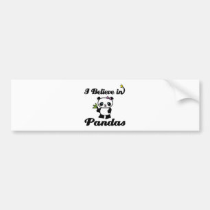 i believe in pandas bumper sticker