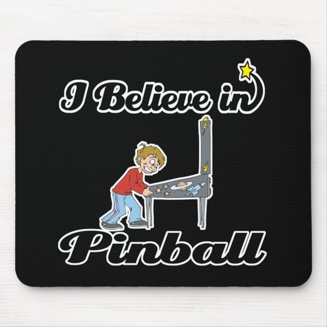 i believe in pinball mouse pad (Front)