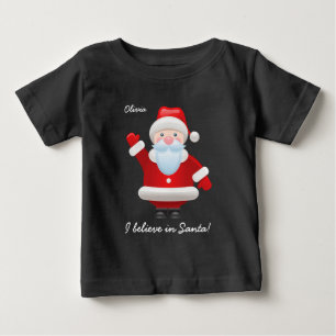 I believe in Santa. Christmas Baby T-Shirts