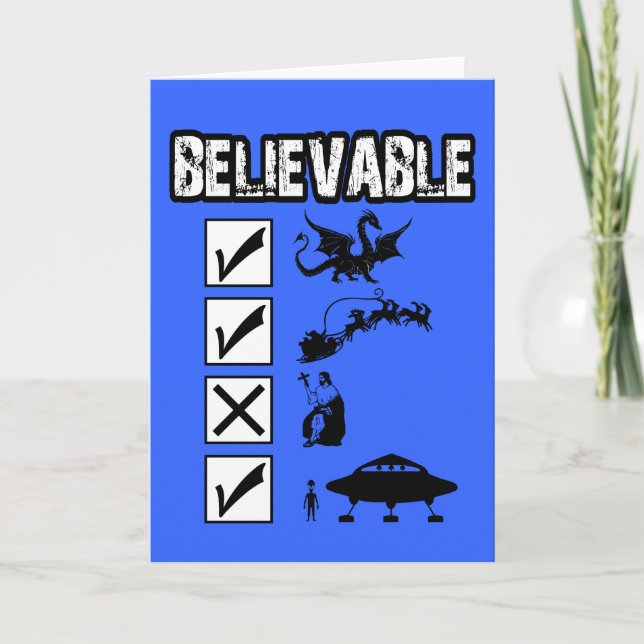 I believe in Santa Holiday Card (Front)