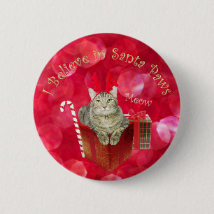 I Believe in Santa Paws 6 Cm Round Badge