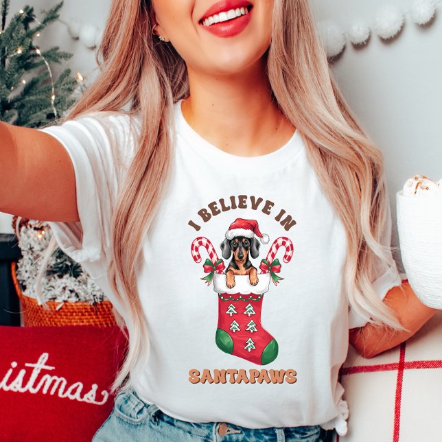 I Believe in Santa Paws Christmas T-Shirt (Creator Uploaded)