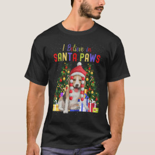 I Believe In Santa Paws  Cute Christmas Beagle Pup T-Shirt
