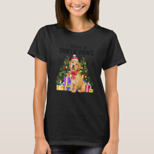 I Believe In Santa Paws Cute Christmas Labrador P T-Shirt