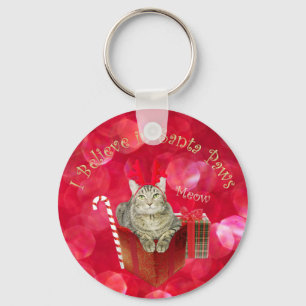 I Believe in Santa Paws Key Ring