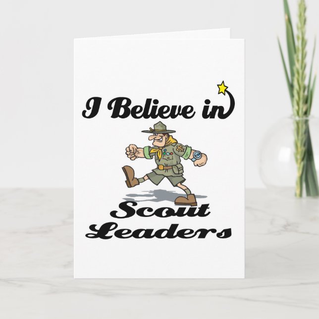 i believe in scout leaders card (Front)