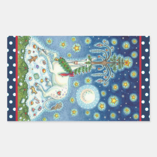 I BELIEVE IN THE CHRISTMAS UNICORN, HORSE STICKERS