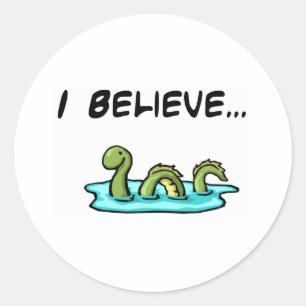 I Believe in the Loch Ness Monster Classic Round Sticker