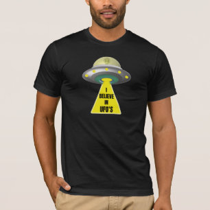 I Believe In UFO'S Alien Spaceship T-Shirt