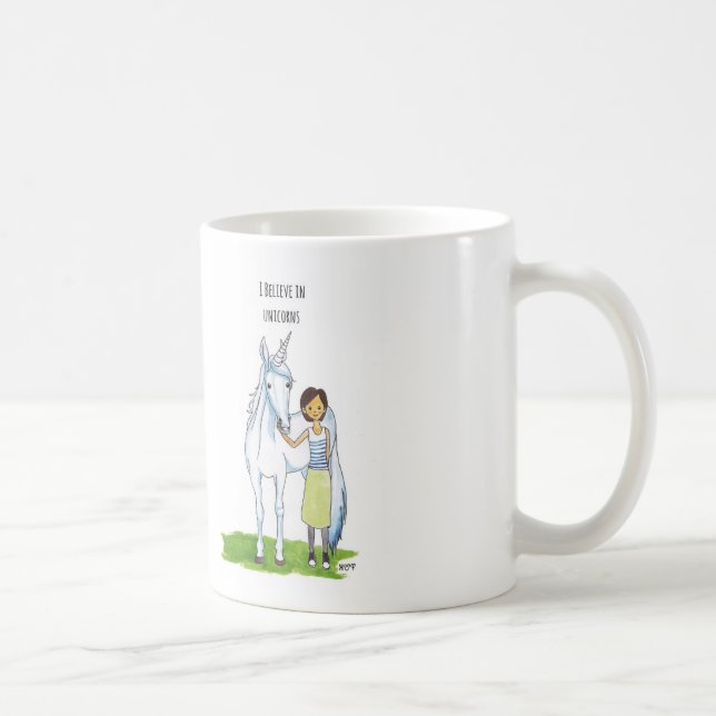 i believe in unicorns coffee mug (Right)