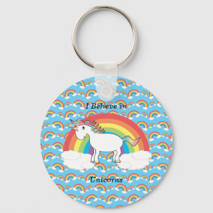 I believe in unicorns key ring