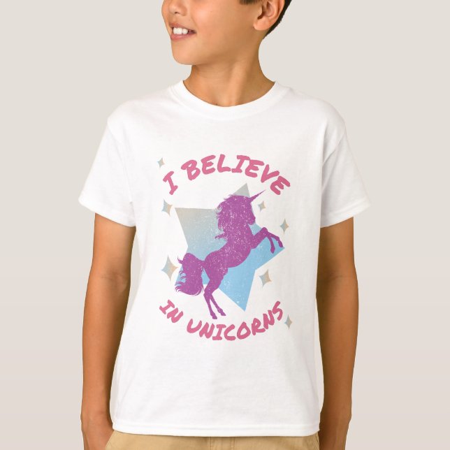 I Believe In Unicorns T-Shirt (Front)