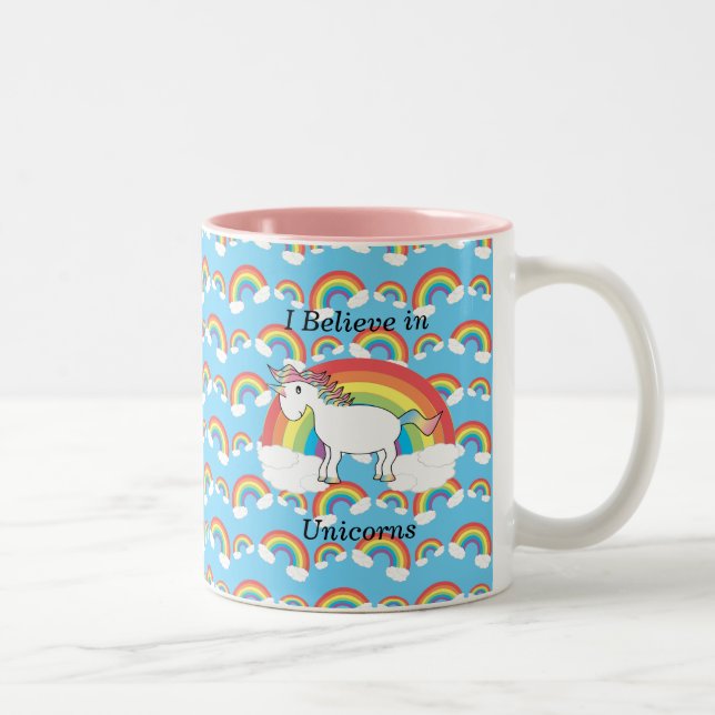 I believe in unicorns Two-Tone coffee mug (Right)