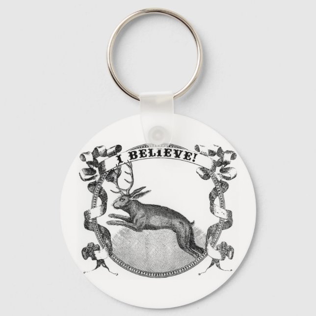I Believe (Jackalope) Key Ring (Front)