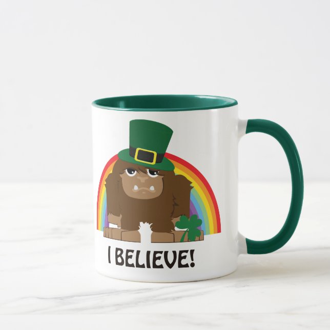 I Believe! Leprechaun Bigfoot Mug (Right)