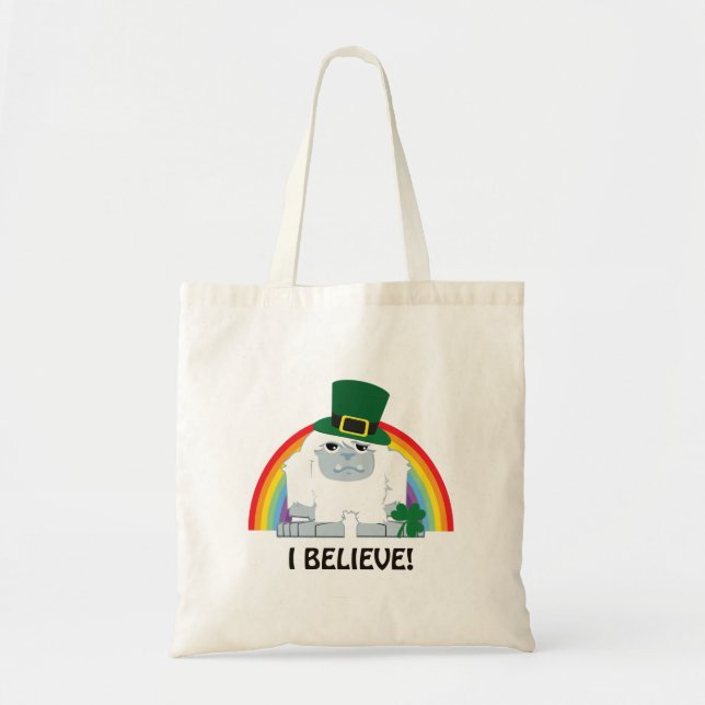 I Believe! Leprechaun Yeti Tote Bag (Front)