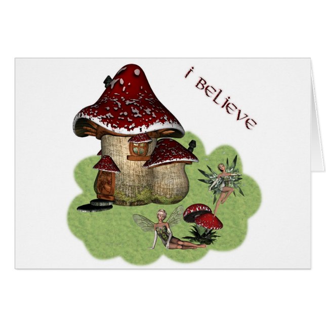 I Believe Mushroom Fae (Front Horizontal)