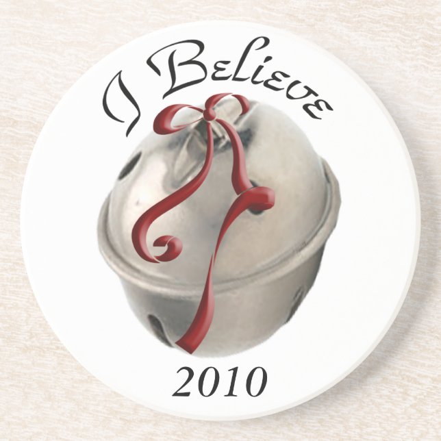 I Believe Reindeer Bell Coaster (Front)