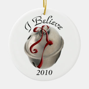 I Believe Reindeer Bell Ornament