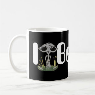 I Believe Sitting Alien Coffee Mug