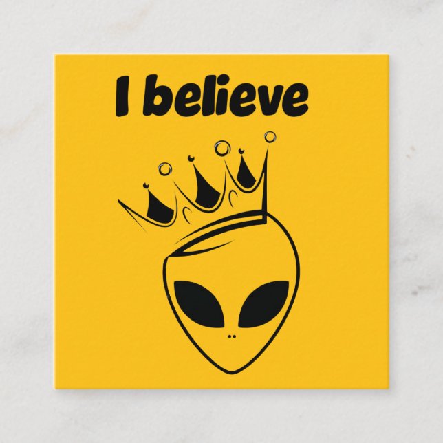 I believe square business card (Front)