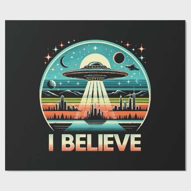 I believe - UFO Wrapping Paper (Flat)