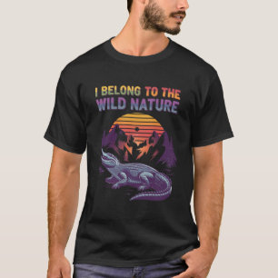 I Belong To The Wild Nature Vintage Alligator T-Shirt